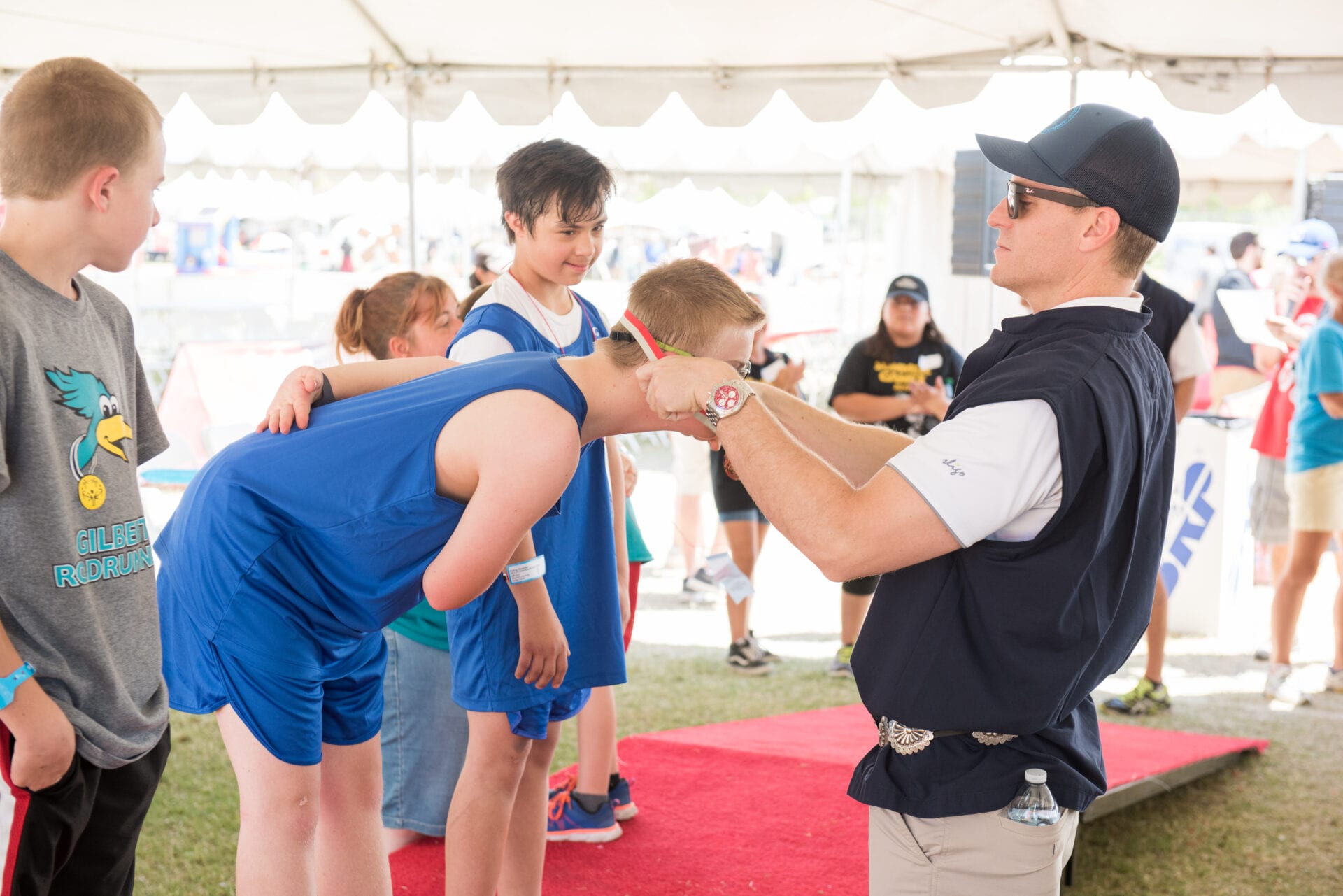 medaling ceremony